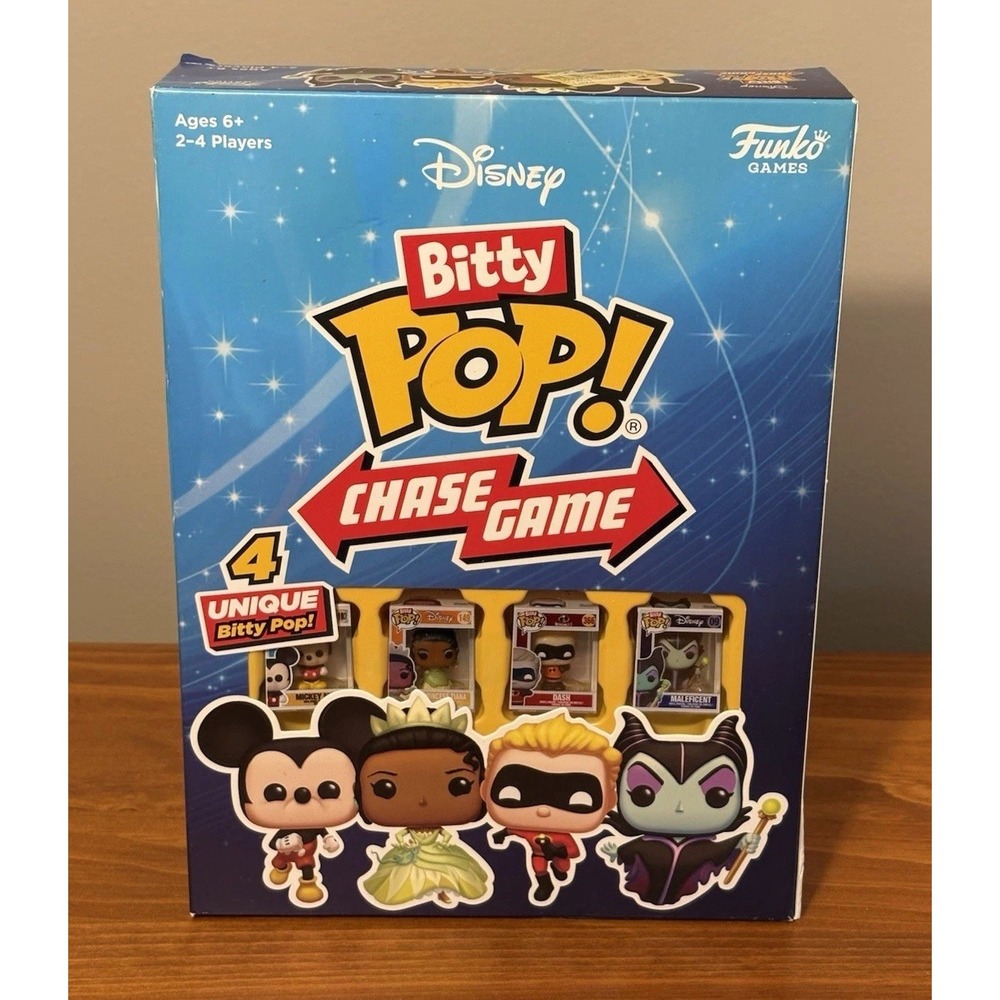Disney Bitty Pop! Chase Game with Limited Edition Chase Maleficent Funko. NIB